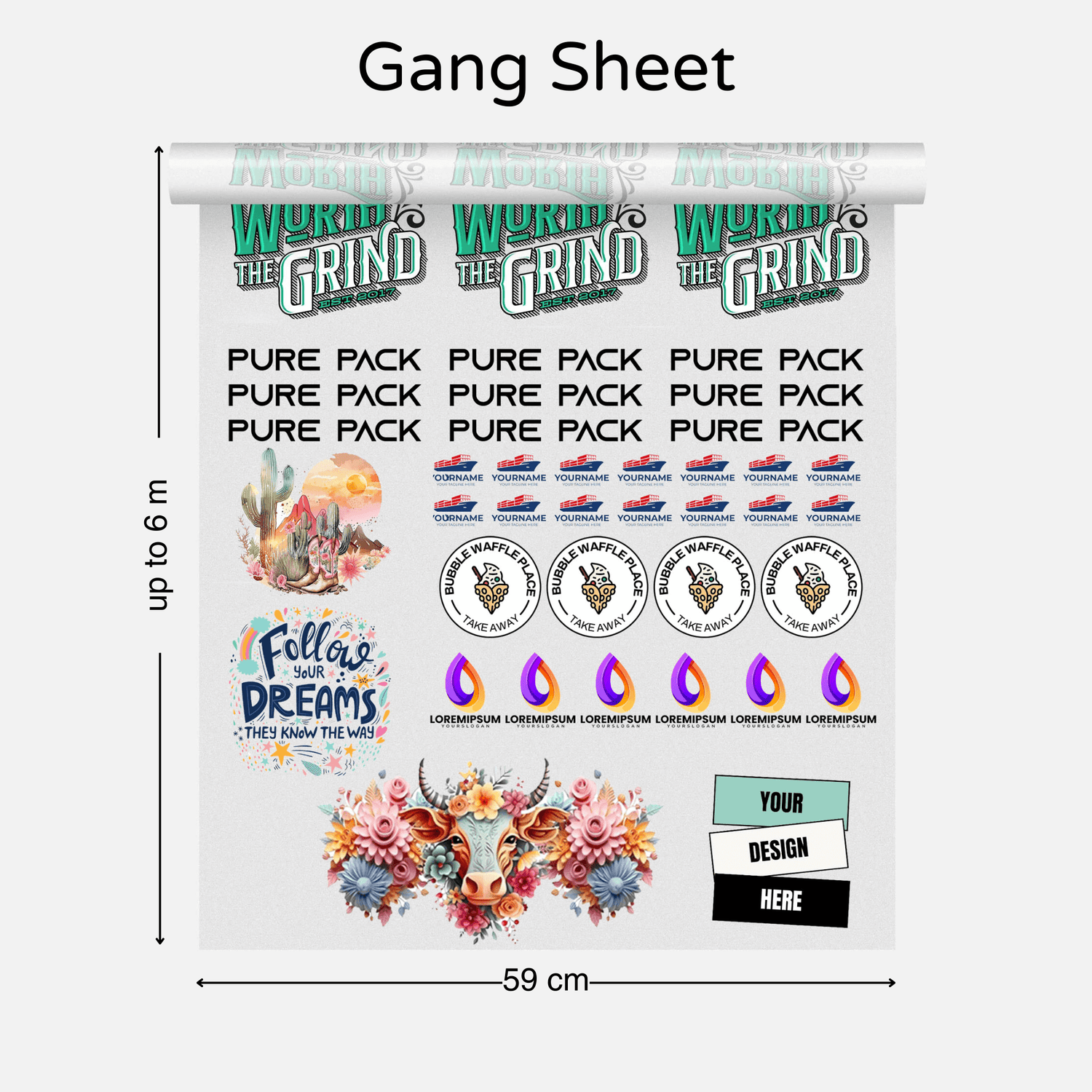 UVDTF Gang Sheet Online Builder