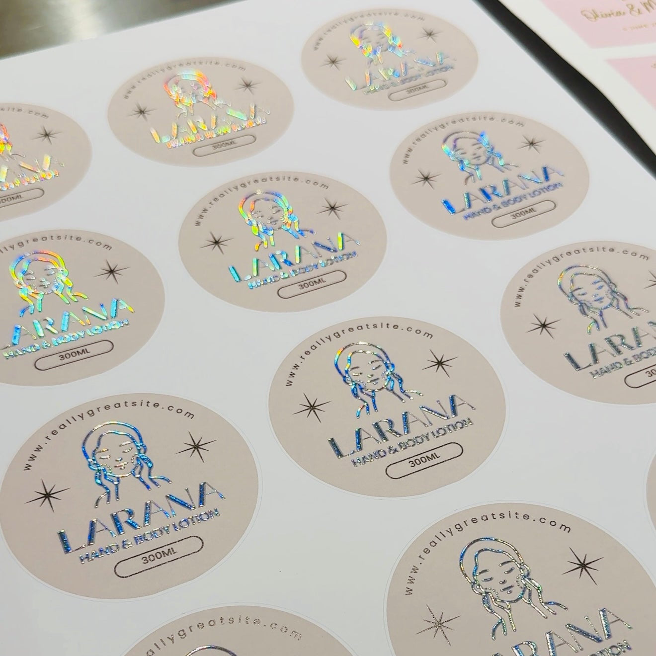 Metallic Foil Label - MOQ: 20 per design