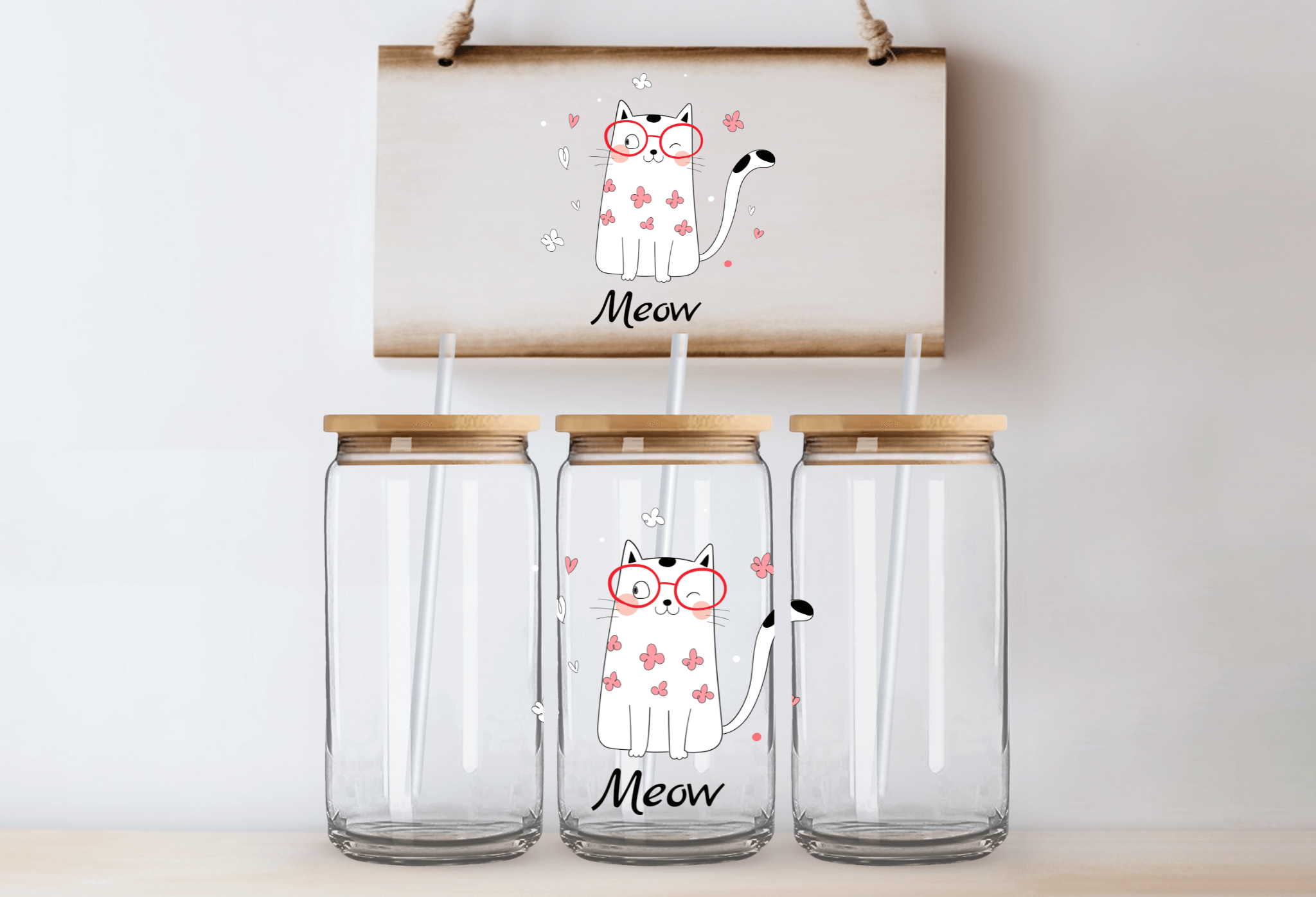 Meow - 16oz UVDTF Cup Wrap